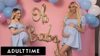 Bájos terhes barinők hármasban: Rylee Blake és Aubrey Kate hancuroznak egy hűtlen férjjel!