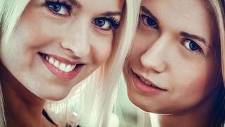 Szépkorú szőkék forró lesbi ölelései Lena Love-val és Violette Pinkkel