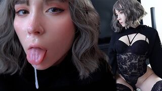 Aranyos fiatal mélyen cumizza osztálytársa gigászi faszát, baszódnak különböző pózokban és arcra élvez