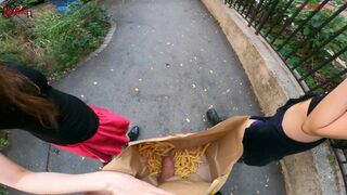 Nyilvános kettő faszverés a sültkrumplis zacskóban... imádom a mcdonald's-ot!