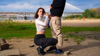 Nyilvános hancúr vlog: mélytorok és váratlan bulkesz telelövés