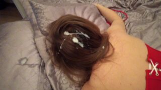 Spriccel a tinédzser pipi hajára vad popsi bujálkodás után