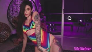 Gia_baker csábos tánca és vad masztija webkamerán