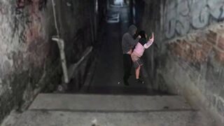 Csoki céda keményen megkúrelva a favela domb urával a funk tánc után