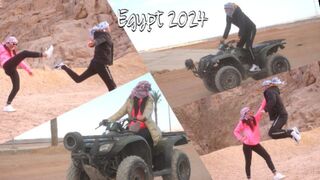 Motor, cunci és baszás: izgat, ahogy a sínai-sivatagban motorozik egy bájos ribanc, egyiptom 2024